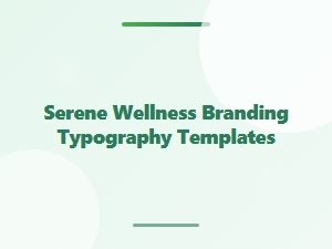 Serene Wellness Branding with Script Fonts