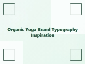 Organic Yoga Brand Fonts for Meditation